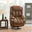 Fauteuil inclinable électrique avec massage et chauffage Brown