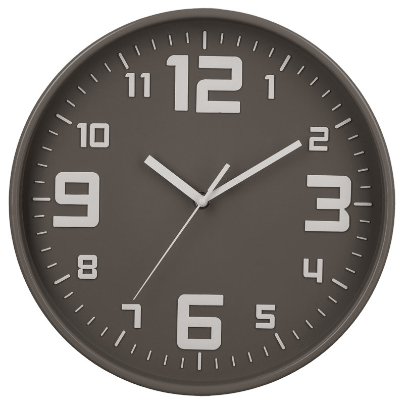 Neddie Wall Clock, Grey