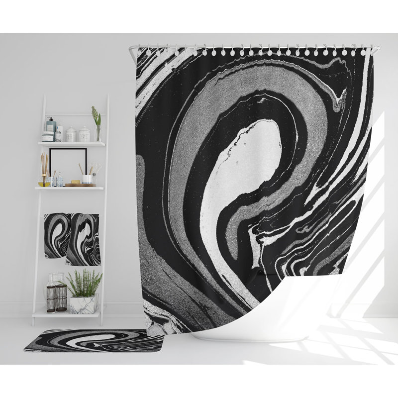 Nayloni Polyester Shower Curtain Set