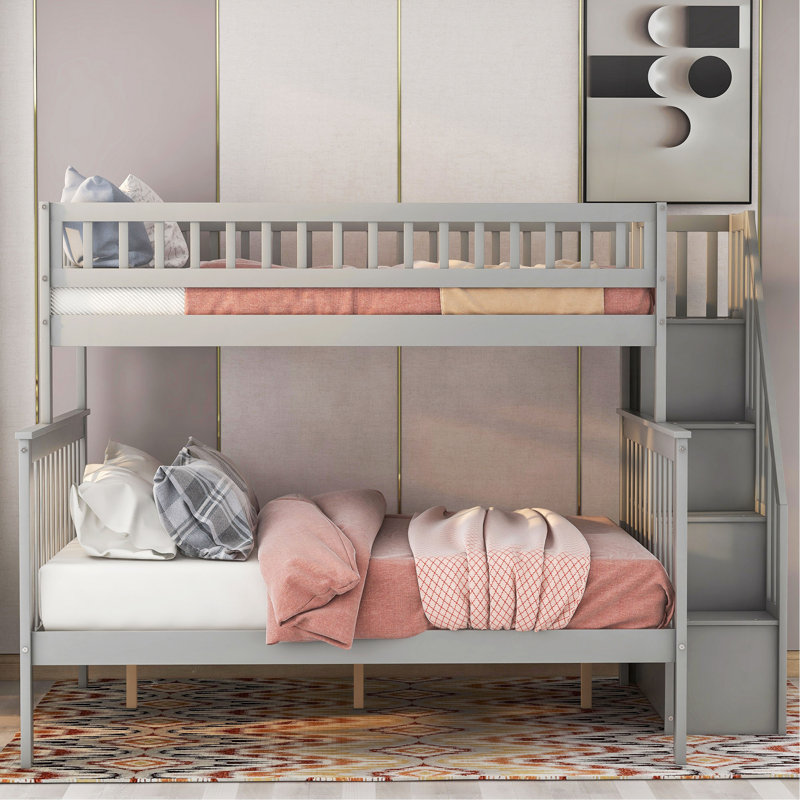 Keogh Platform Storage Bed, Gray