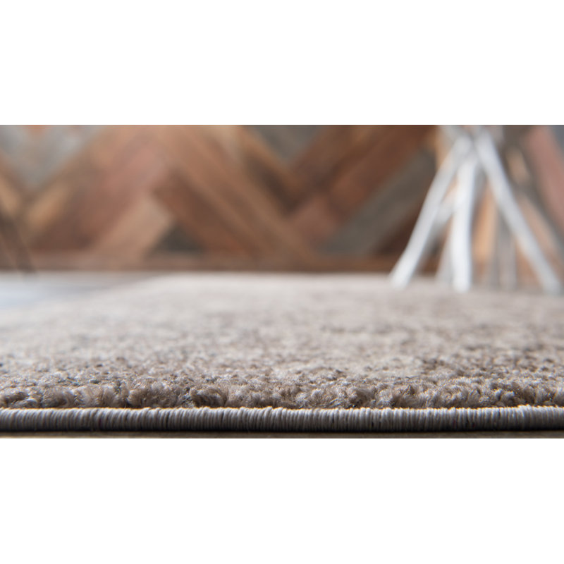 Tapis abstrait gris Hashimoto, Tapis de couloir 2 pi 2 po x 6 pi 9 po