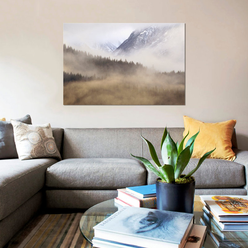«Fog», reproduction de photo sur toile, H 26 po x l 40 po x P 1,5 po, Toile tendue, Pas de tapis
