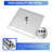 10" Ceiling Mount Ultra Thin Rainfall Shower Head 2.5 GPM Square Overhead Shower-101692201