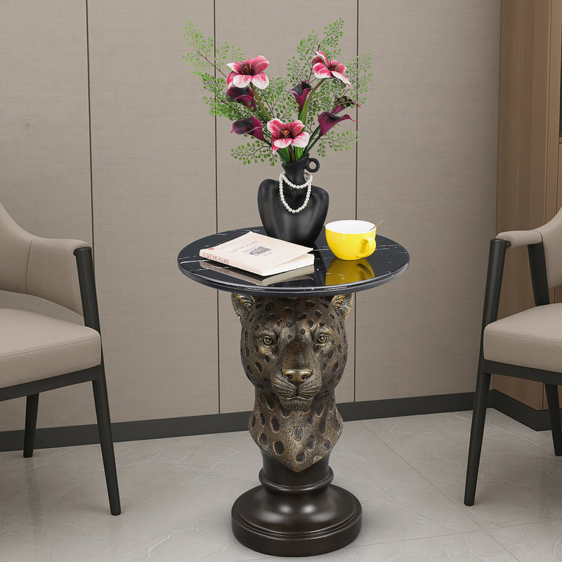 Table d'appoint Leopard Head