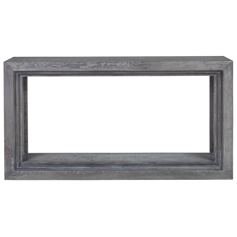 Barnyard Oak & Waxed Carbon Rustic Console Table 64"