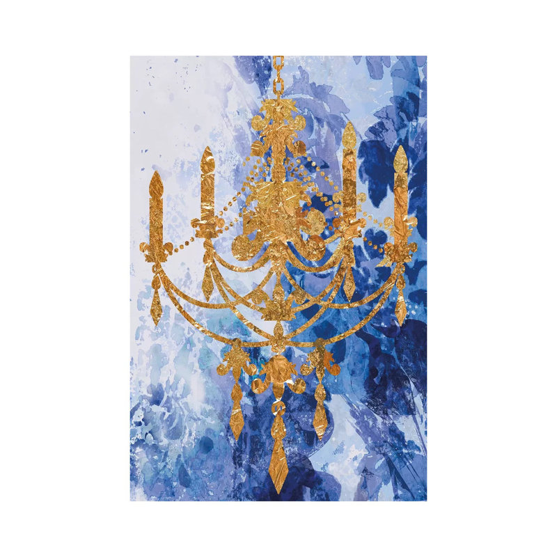 Louis Chandelier II by Aimee Wilson - Wrapped Canvas Print, 20.32 cm H x 30.48 cm W