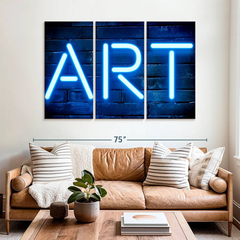 Tergel Blue Art, 42" H x 65" W