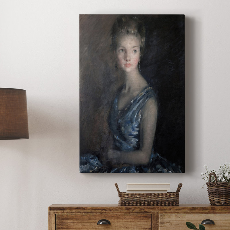 Impression de portrait rétro Cxxi - galerie enveloppée de cavas, H 18 po x l 12 po