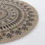 Argenis RoundBoho Jute-Look Beige Black Area Rug-689948763