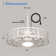 Out Door Celing Fan Patio Water Proof Fanlight w/ Dimmable LED Light 3 Color Temperature Remote and App Control