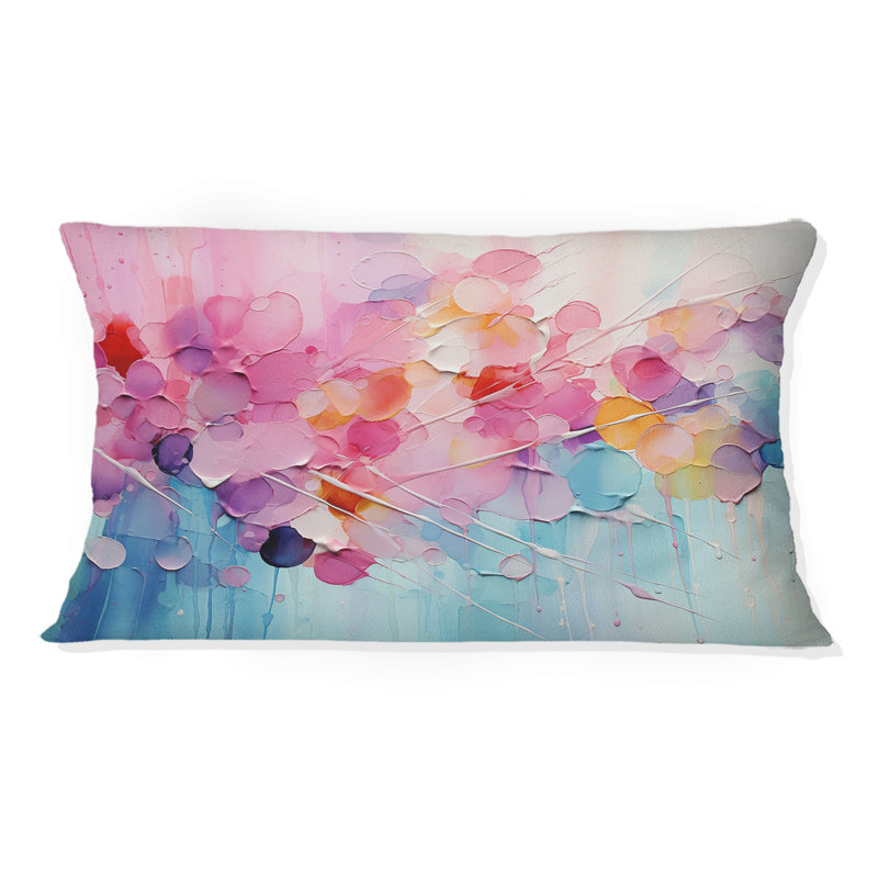 Coussin rose et rose pastel