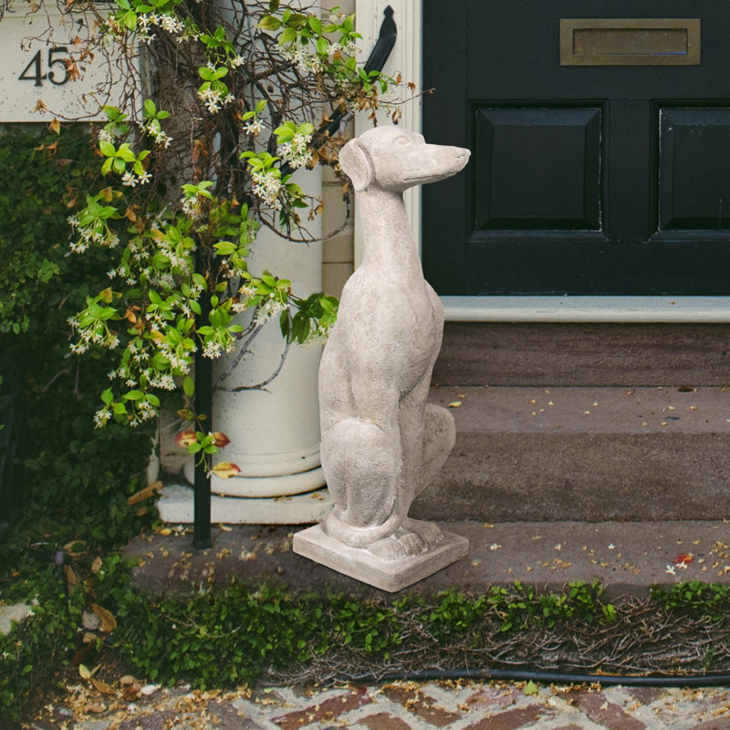 Statue pour chien whippet sentinelle italienne