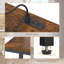 Mini-support de réfrigérateur Ikkle avec support pour micro-ondes et multiprise, mini-étagère de rangement pour réfrigérateur pour le dortoir, brun