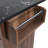 Drop-Leaf Rolling Kitchen Island with Storage & Wheels, Walnut Brown-1991456170