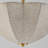 3-Light Linen Petal Bowl Semi Flush Mount