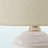 Ivory Table Lamp with Beige Shade and Ceramic Base, 16.86'' H X 9.37'' W X 9.37'' D