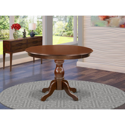 Devoe Round Solid Wood Top Dining Table