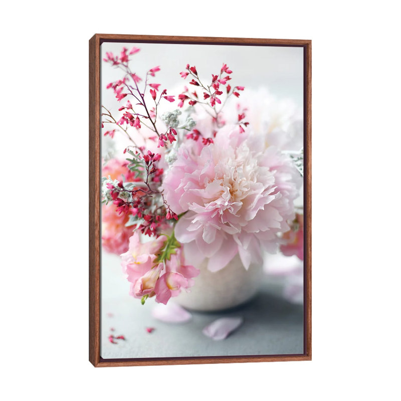 Morning Bliss by Sarah Gardner - Print on Canvas, 101.6 cm H x 66.04 cm W, Brown Floater Frame