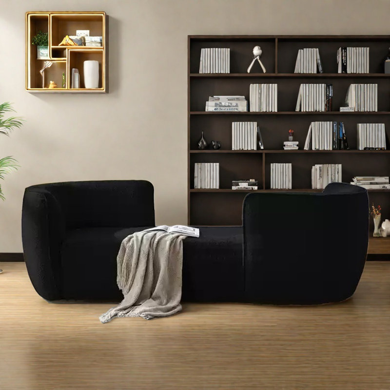 Chaise luxueuse élégante et confortable, Noir, noir, noir, noir