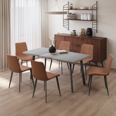 Iras 6 - Person Extendable Dining Set