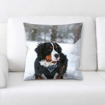 Microsuede Reversible Throw Pillow