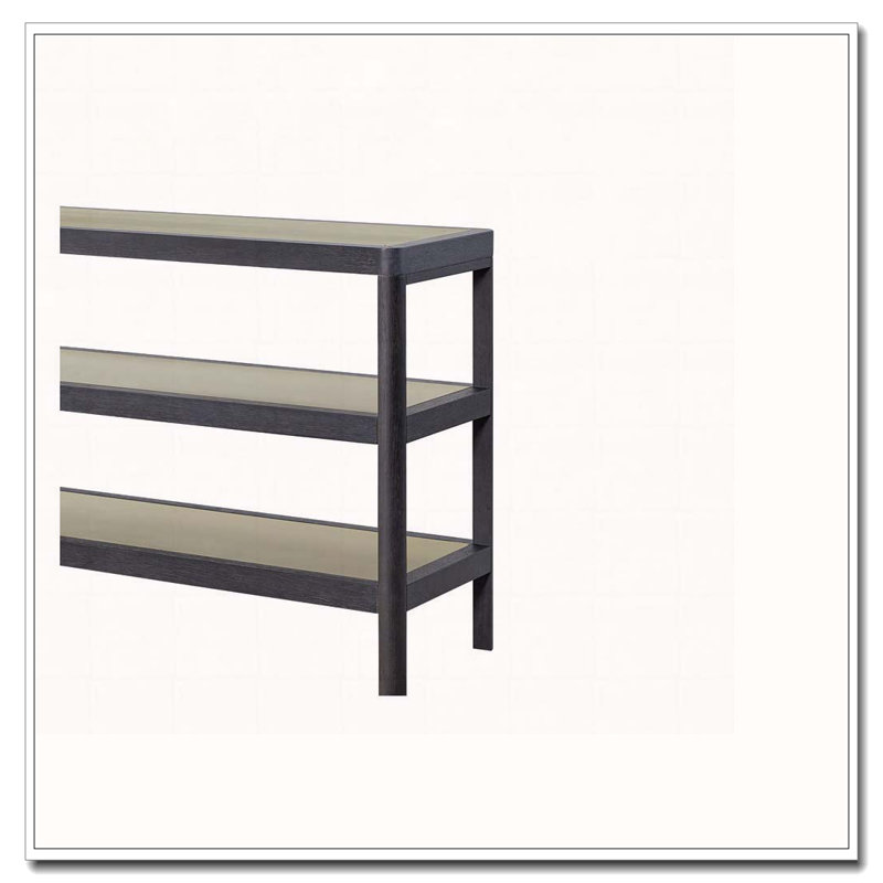 Console Table W/ Metal Insets