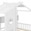 Lit sur pied Montessori, lit sur pied avec tablette de rangement pour tout-petit, lit de jeu avec toit-118020154-118020155