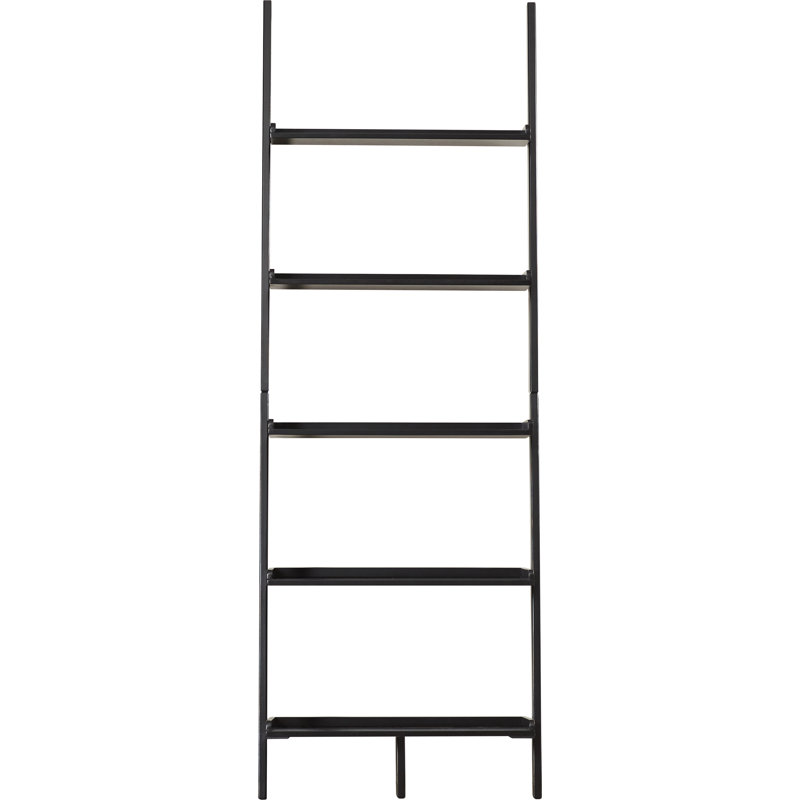 Alainnah Ladder Bookcase, Black