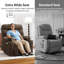 27.2" Seat Width Oversized Power Lift Recliner with Extended Footrest-1939052885