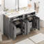Meuble-lavabo moderne de 48 pouces avec lavabo en céramique