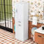 Armoire de salle de bain minimaliste en bois avec rangement inclinable, tablette réglable et charnières à fermeture en douceur-1699306286