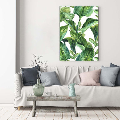Tropical Leaves - Wrapped Canvas Print