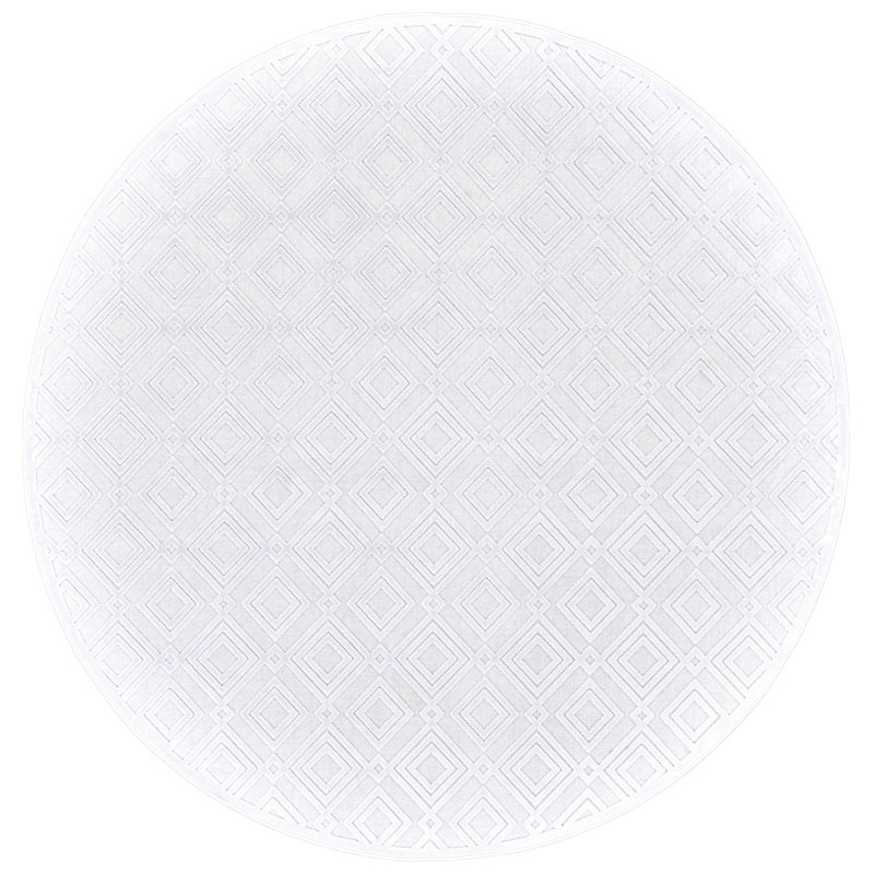 Tapis blanc Ewald, Rond 7'6" x 7'6"