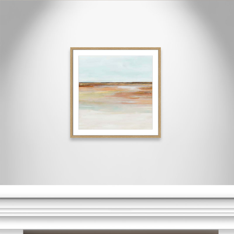 «Coastal Glades I Print» par Ian C, H 27,5 po x l 27,5 po x P 1,25 po, Boîte naturelle encadrée