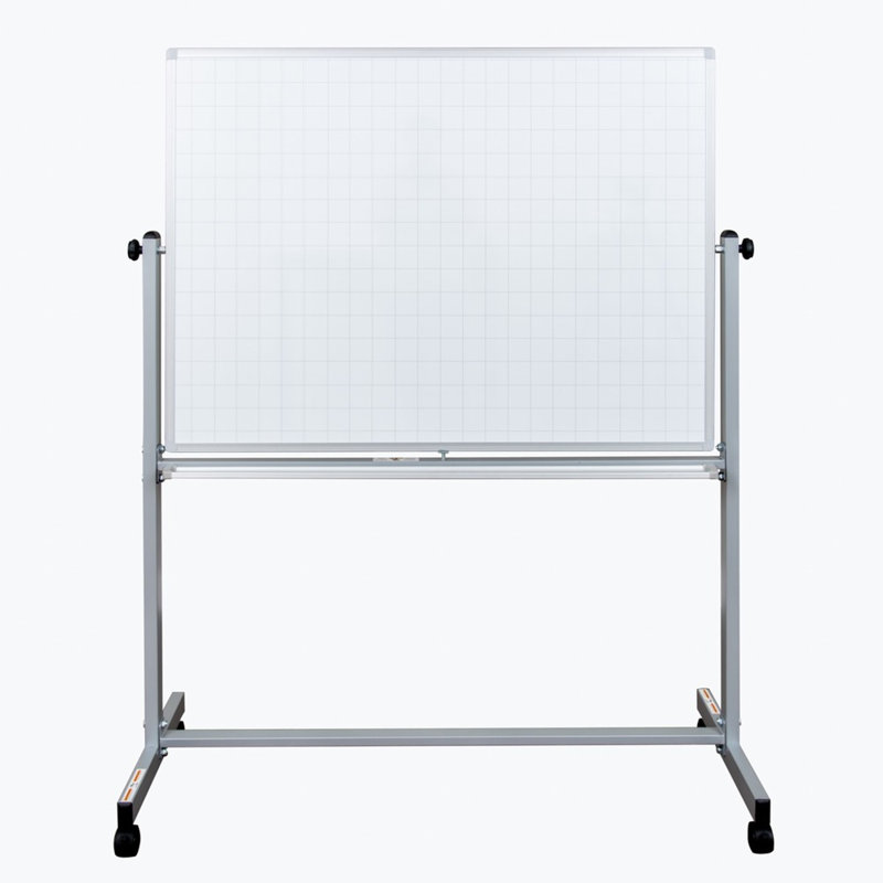 Tableau blanc magnétique autoportant, 65,5 po x 51,5 po