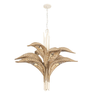 Century Palm 9-Light 3-Tier Chandelier