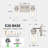 13.56 in. 2-Light Brushed Nickel Dimmable Bathroom Vanity Light with Clear Glass Shades for Small Spaces-59132965-59132966