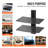 2 Tiers Wall Mounted AV Media Stand Adjustable Floating Projector Shelf