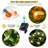Solar Bee String Lights 30 LED 8 Modes Cute Bee Lights Waterproof Outdoor Lights