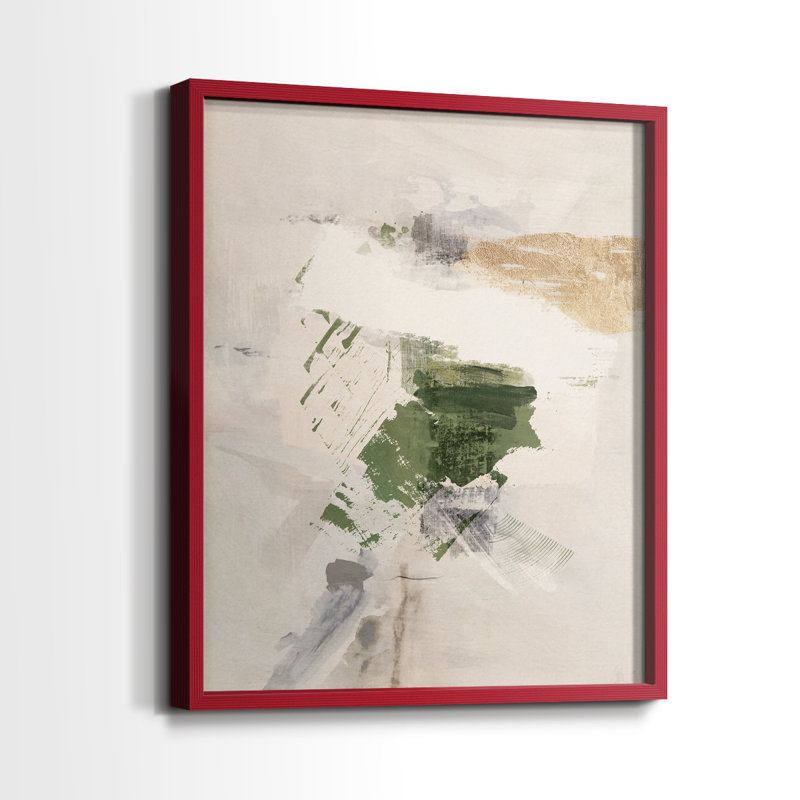 Sand Pond Fall I, reproduction encadrée - bois massif, H 11 po x l 9 po, Rouge