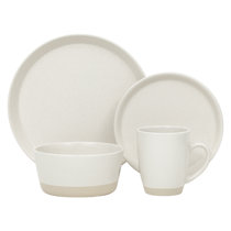 Ensemble de vaisselle en porcelaine de Safdie & Co., jacquard doré, 12  pièces HK02356
