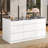 Closet Island With 18 Drawers, Jewelry Display Cabinet Island With Glass Top For Cloakroom-144815533