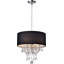 Lustre tambour 4 lumières avec détails en verre Dunaghy-24003169
