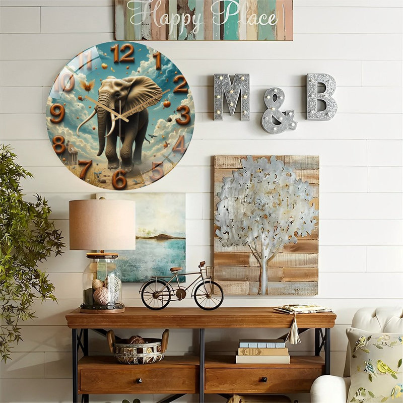 Horloge murale Elephant