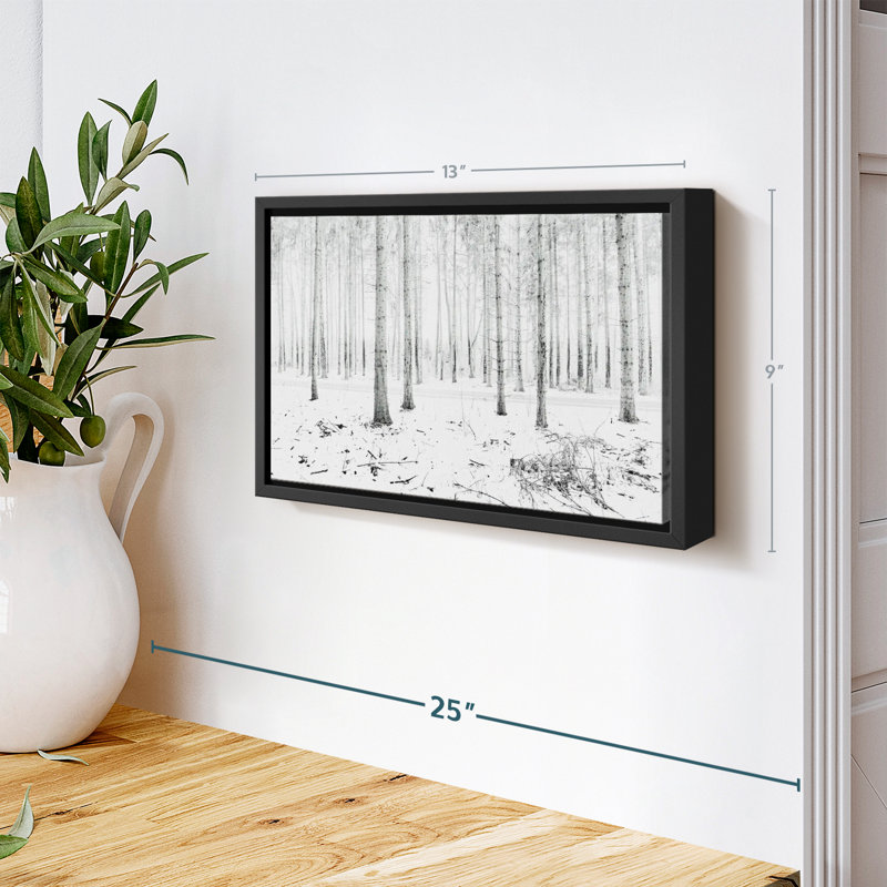 Impression sur toile Langenargen Winter Forest, H 9 po x l 13 po