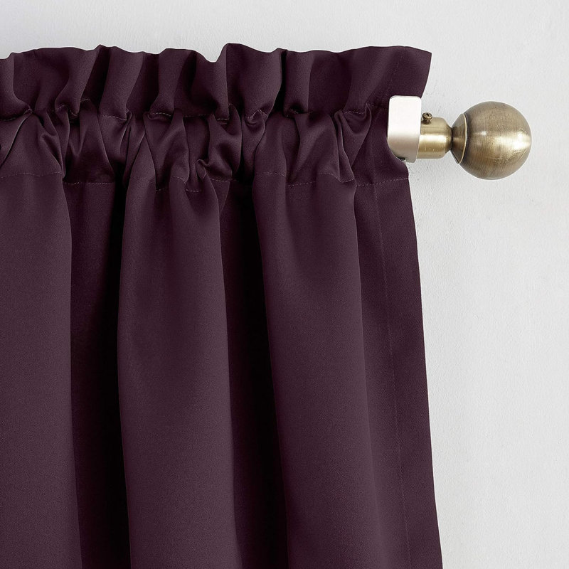 Panneau de rideau obscurcissant en polyester Millen, Prune, l 54 po x L 95 po