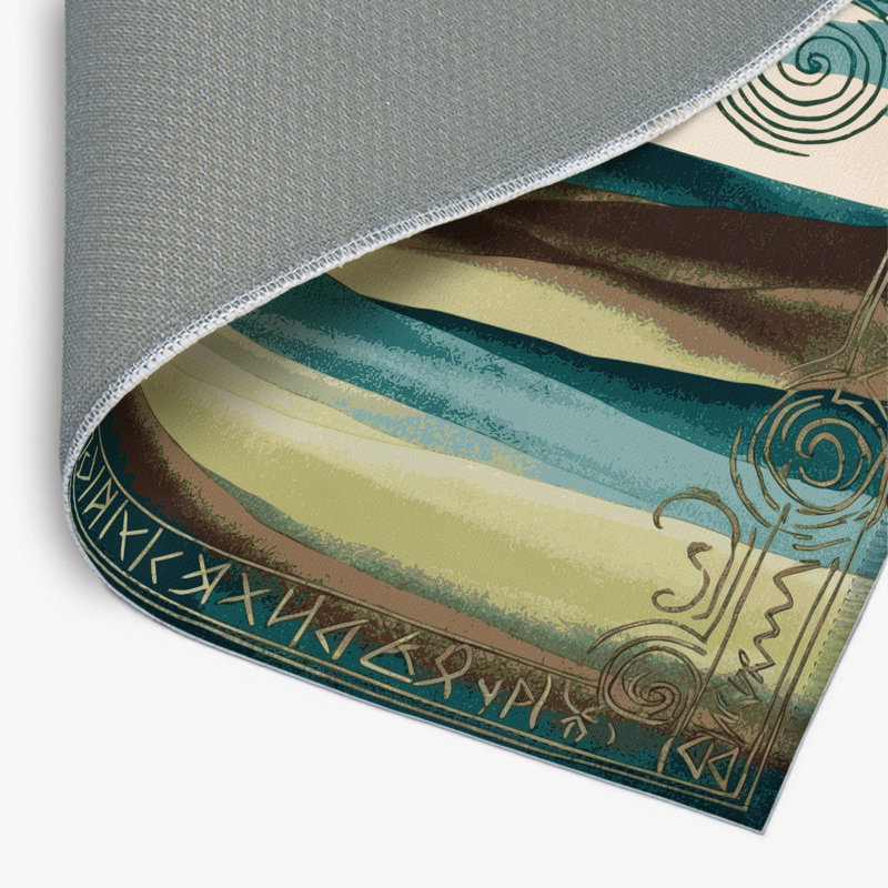 Ethereal Streams Indoor And Outdoor Area Rug, Rectangle 4' x 6'