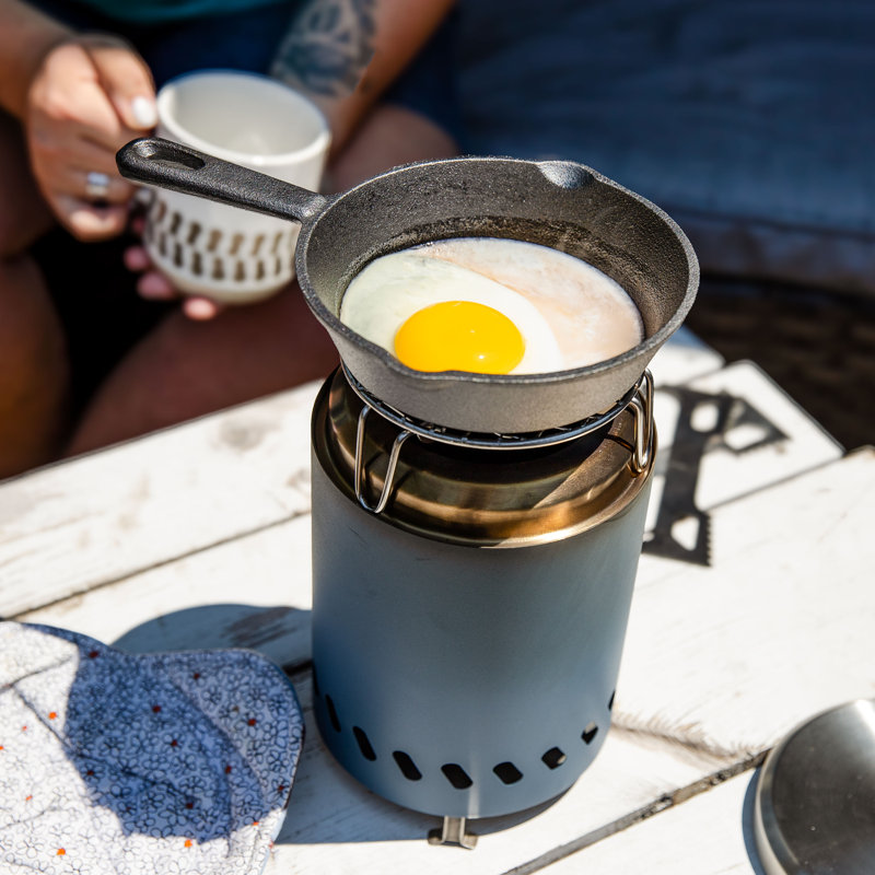 Compact Stainless Steel Smokeless Fire Pit Accessory Kit