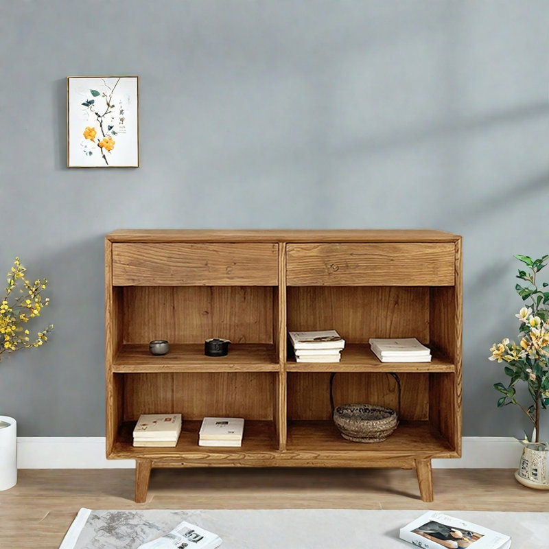 Armoire d'entrée en bois d'orme massif