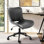 Petit fauteuil de bureau rembourré sans accoudoir